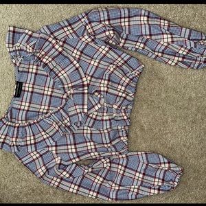 The Fifth Label plaid cropped shirt brand new never worn